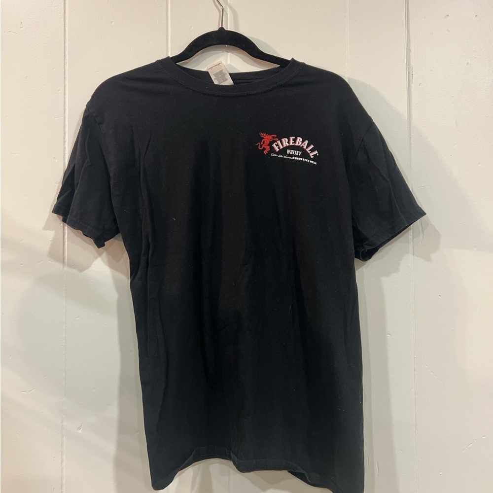 Gildan Black Tee with Fireball Logo